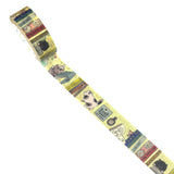 Shinzi Katoh "My Dear Cats" Series Sparkling Washi Tape / Cats & Books