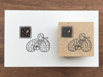 "Marle" Japanese Wooden Rubber Stamp - Coffee