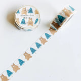 Seitousya Japanese Washi Masking Tape / Bear in the Forest