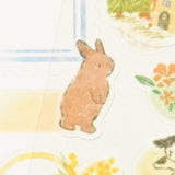 Dual Material Layering Sticker Set / Bunnies