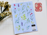 Meow Illustration / Floral Dream Transparent Sticker