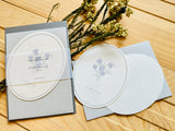 Hutte Paper Original Oval-shaped Letter Set / Wild Pansy