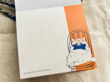 Shinzi Katoh Block Memo Pad / My dear cats - Reading Cats