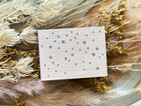 Japanese Wooden Rubber Stamp / Starry Sky