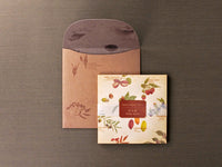 Picture book Style memo note paper set with case / Tree Nuts