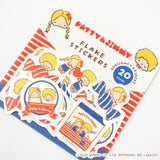 Furukawa x Sanrio Characters Retro Snack Series / Patty & Jimmy Flake Stickers