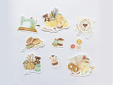 Waka Nakauchi Japanese Washi Masking Stickers / Seal bits-Bear