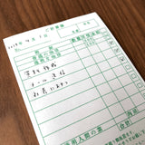 Kinoko Sha Retro Memo Pad / "Transparent Cafe" Check