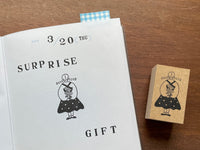 "Marle" Japanese Wooden Rubber Stamp - Surprise Gift