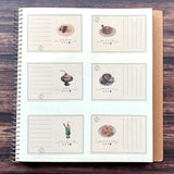 Kinoko Sha Retro Washi Memo Tape / Menu of "Cafe Tomei"