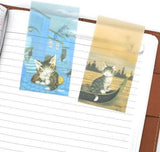 Dayan the Cat Tracing Sticky Notes