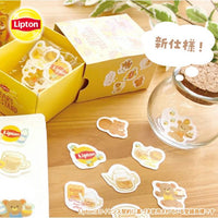 Furukawa x Lipton Flake Stickers / Milk Tea