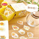 Furukawa x Lipton Flake Stickers / Milk Tea