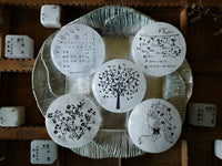 Hanen Studio Jade Stone Rubber Stamp Set - Whisper