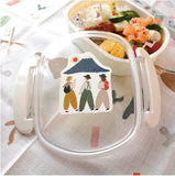 Necktie die-cut sticker / Mt. Fuji