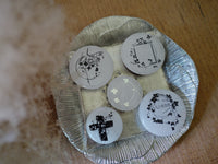 Hanen Studio Jade Stone Rubber Stamp - Flower Stamp 2.0