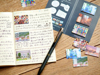Pre-order - "Himekuri Free" Sticky Date Sheets / Watercolor