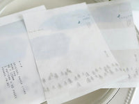 YOHAKU Writing Paper / Notepad - Winter Moon (フユノツキ)