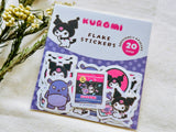 Furukawa x Sanrio Characters Retro Snack Series / Kuromi Flake Stickers