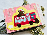 ob1toy x Rokkaku Die-cut Foil-stamped Sticker / Bus Tours