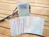 Lin Chia Ning Pring-on sticker Set / Color Squares