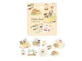 Waka Nakauchi Japanese Washi Masking Stickers / Seal bits-Bear