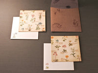 Picture book Style memo note paper set with case / Alpine Plants