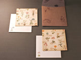 Picture book Style memo note paper set with case / Alpine Plants