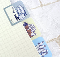 Moomin Film Index Tab Stickers / The Hattifatteners