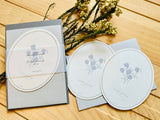 Hutte Paper Original Oval-shaped Letter Set / Wild Pansy
