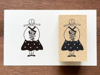 "Marle" Japanese Wooden Rubber Stamp - Surprise Gift