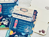 ob1toy x ROKKAKU Ticket-Style Memo Card / GALAXY TOURS