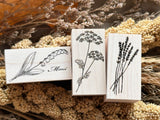 Japanese Botanical Wooden Rubber Stamp / Lily of the Valley