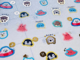 LABCLIP Cute Animal Schedule Stickers / Reaction Sea Creatures