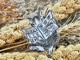 Dayan the Cat Acrylic Clip / Newspaper