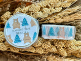 Seitousya Japanese Washi Masking Tape / Bear in the Forest