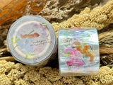 Meow Illustration Kiss-cut PET Tape / Whispers in the Flower Field