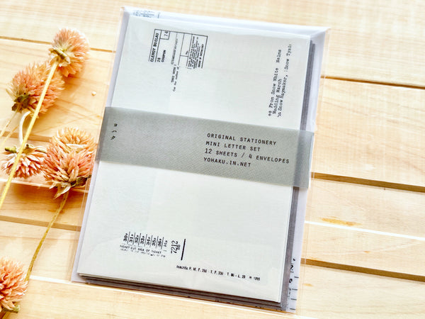 YOHAKU Original Mini letter in Waxed Envelope Set