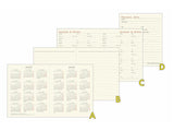 Hightide Katy 2025 Square Vertical Weekly Planner / Techo