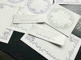 Oeda Letterpress 3 Pattern Label Book Noble - Lavender & Sage