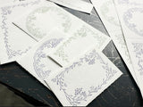 Oeda Letterpress 3 Pattern Label Book Noble - Lavender & Sage