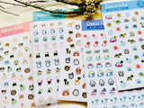 LABCLIP Cute Animal Schedule Stickers / Event Animals