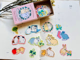 Matchbox Mini Flake Sticker Set / Life with Rabbits