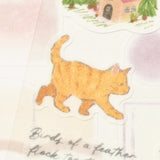Dual Material Layering Sticker Set / Cats