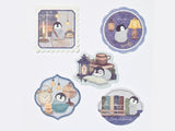 Cozy Daytime Flake Sticker Set / Penguin