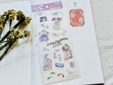 dodolulu Matte Kiss-cut Sticker Sheet / Among Flowers