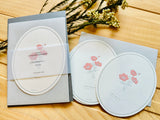 Hutte Paper Original Oval-shaped Letter Set / Anemone