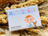 Cute One Point Sticker / Sticky Stick It index tab / Boy and Bear
