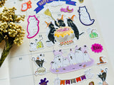 Tocorocomugi Halloween Sheet of Stickers / Ghost