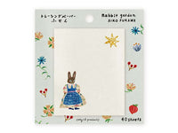 Aiko Fukawa Glassine Paper Sticky Notes - Rabbit Garden